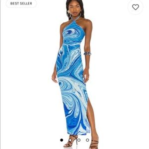 Farai London X REVOLVE Saira Dress in Blue